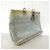 Borsa Tote Christian Dior Cannage Denim Blue - vista 2