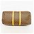 Borsa Louis Vuitton Monogram Keepall Bandoulière 55 Marrone - vista 3