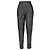 Pantaloni Genny 80s in camoscio nero e argento