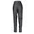 Pantaloni Genny 80s in camoscio nero e argento - vista 3