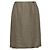 Falda acampanada Chanel de lana mohair midi caqui