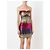 Versace Jeans Couture Pailletten Minikleid trägerlos Mehrfarben - Ansicht 3