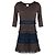 Abito Chanel in viscosa marrone e blu