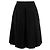 Falda midi con paneles Chanel de viscosa negra Negro