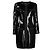 Abrigo Chanel negro con lentejuelas