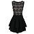 Autre Marque Antonino Valenti Kleid 2020s Schwarz