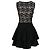 Autre Marque Antonino Valenti Kleid 2020s Schwarz - Ansicht 2