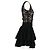 Autre Marque Antonino Valenti Kleid 2020s Schwarz - Ansicht 3