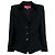 Emanuel Ungaro Wolljacke in Schwarz mit Samtkragen