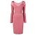 Vestido midi Alaïa de lana rosa