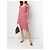 Vestido midi Alaïa de lana rosa - vista 2