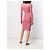 Vestido midi Alaïa de lana rosa - vista 4