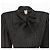 Emanuel Ungaro Wollmantel Schwarz Nadelstreifen - Ansicht 4