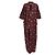 Autre Marque A.N.G.E.L.O. Vintage Upcycling '70s Kimono Bordò