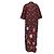 Autre Marque A.N.G.E.L.O. Vintage Upcycling '70s Kimono Bordò - vista 2