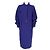 Vestido oversized de lana azul Byblos