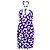 Vestido Moschino de Viscose com Bolinhas Roxas e Brancas Roxo