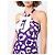 Vestido Moschino de Viscose com Bolinhas Roxas e Brancas Roxo - vista 5
