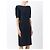 Vestido midi Emanuel Ungaro azul de mezcla de algodón - vista 3