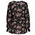 Emanuel Ungaro Wollbluse Schwarz mit Blumenprint - Ansicht 3
