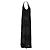 Abito lungo DKNY senza maniche in velluto nero e mesh - vista 2