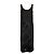 Abito lungo DKNY senza maniche in velluto nero e mesh - vista 3