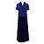 Lancetti langes Kleid aus blauem Samt