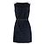 Lanvin Kleid aus blauer Seide ärmellos kurz