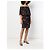 Prada Kleid aus Seide Schwarz mit abstraktem Print Off-the-shoulder - Ansicht 2