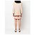 Traje Chanel de lana beige con ribetes rojos - vista 5