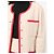 Traje Chanel de lana beige con ribetes rojos - vista 6
