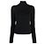 Versace Schwarzes Rollkragen Top mit Cut-Out