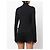 Versace Schwarzes Rollkragen Top mit Cut-Out - Ansicht 4