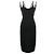 Versace Midi Kleid aus schwarzer Wolle