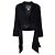 Kenzo Schwarzer Wollblazer mit Blumenstickerei