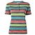 T-shirt Missoni multicolore a righe in cotone