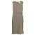 Vestido midi sin mangas de cachemira beige Chanel