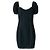 Vestido Moschino de denim negro y algodón con espalda de corsé