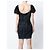 Vestido Moschino de denim negro y algodón con espalda de corsé - vista 3