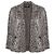 Chanel Perlenjacke aus Baumwolle Grau Gold Weiß