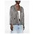 Chanel Perlenjacke aus Baumwolle Grau Gold Weiß - Ansicht 4