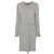 Robe midi Chanel des années 90 en cachemire gris