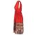 Vestido Carven Rojo de Seda Sin Mangas Estampado Paisley Roja - vista 2