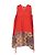Vestido Carven Rojo de Seda Sin Mangas Estampado Paisley Roja - vista 4