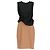 Abito Carven in lana nero e beige