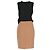 Abito Carven in lana nero e beige - vista 3
