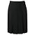 Falda Chanel de seda negra plisada Negro