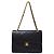 Chanel Vintage Classic Double Flap Quilted Lambskin Medium Nero