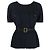 Top Peplum Chanel de Lana Azul con Cinturón