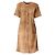 Autre Marque Castioni Lederkleid braun Animal Print